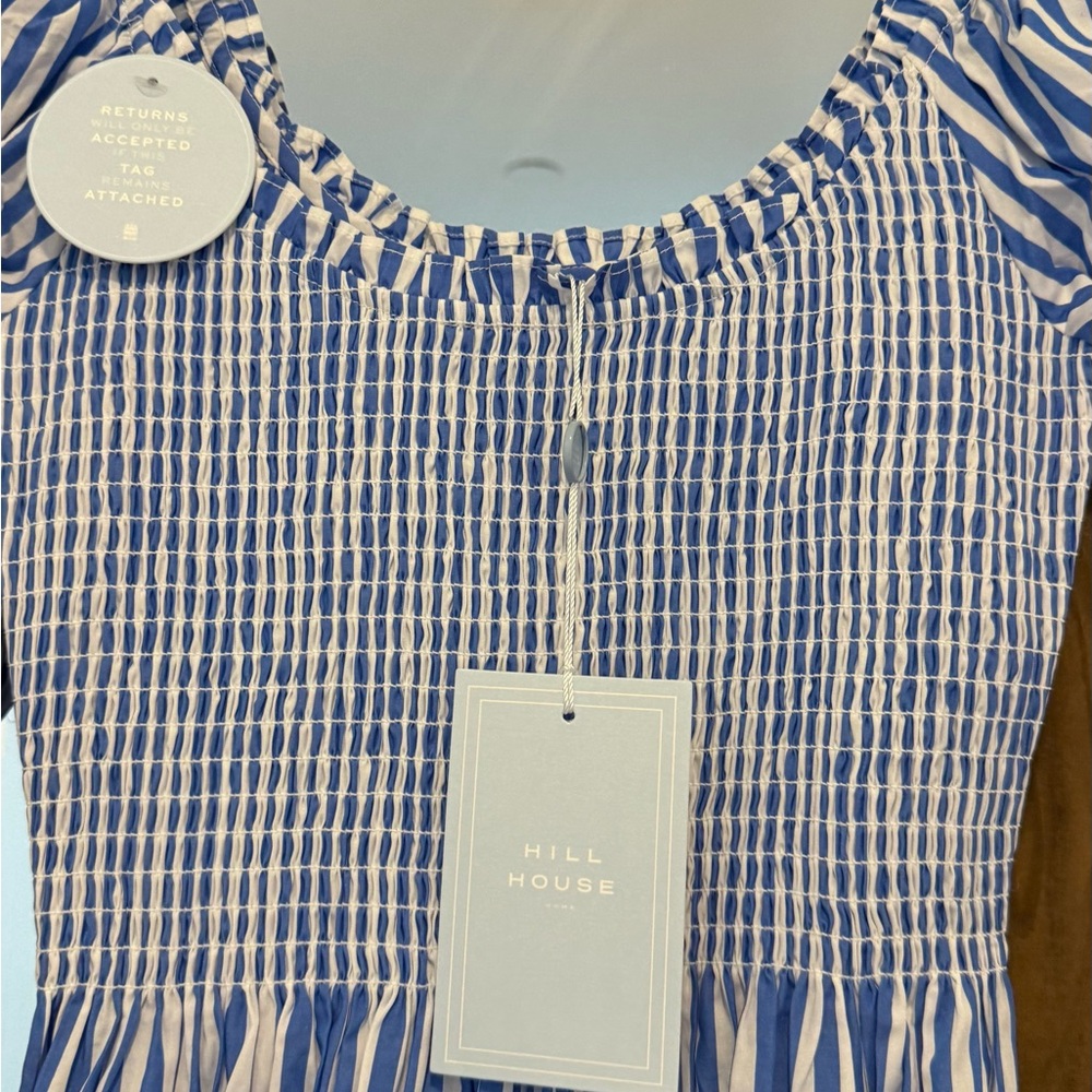 Hill House Blue and White Dress